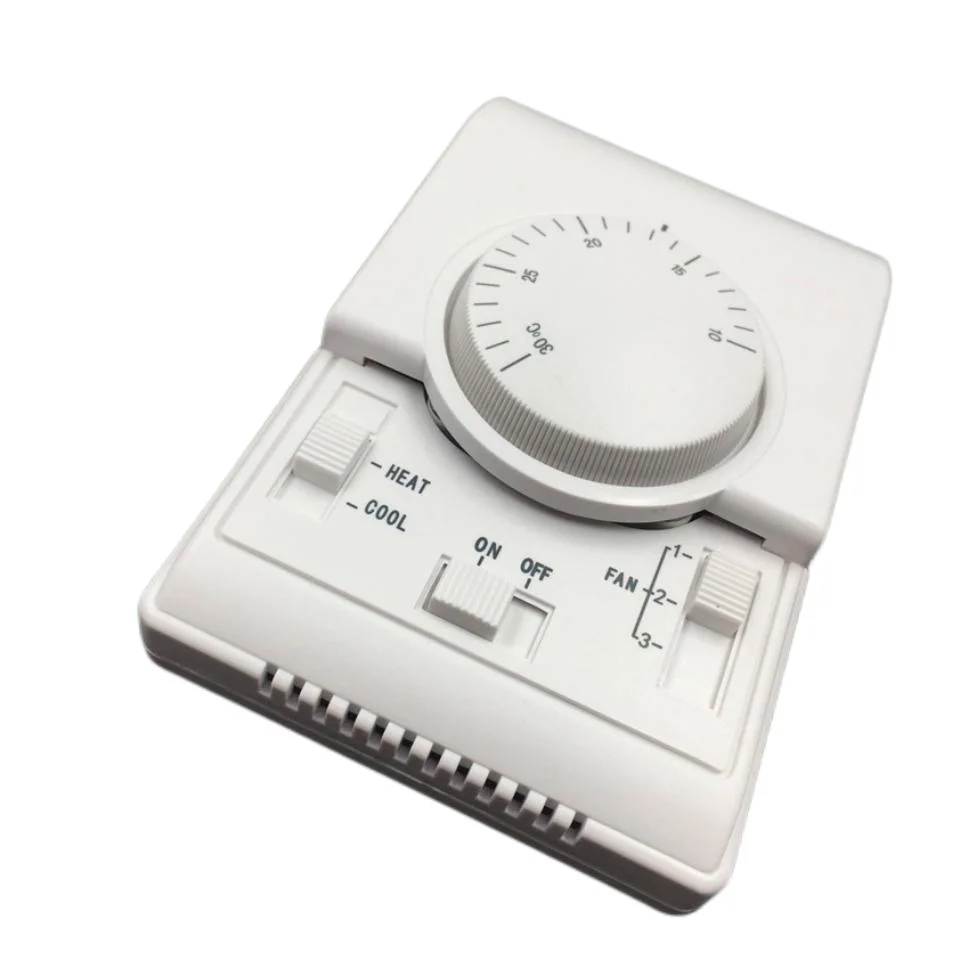 AC 220V Room Mechanical Thermostat Control Switch Air Conditioner Fan Coil Temperature Controller