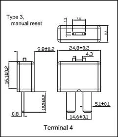 Snap Action Current Protector Battery Pack Protector Circuit Breakers