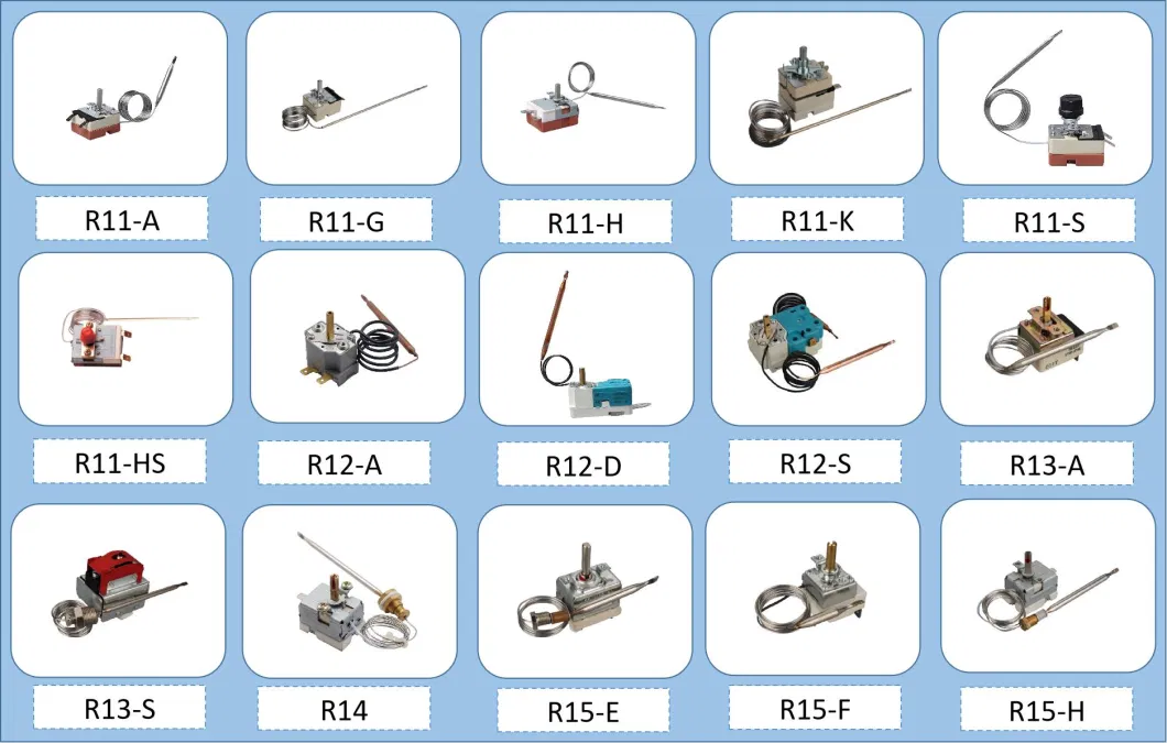 Rule Wk-R11s Series Capillary Thermostat for Heater, Fry Pot and Oven Factory Supply Stove Thermostat